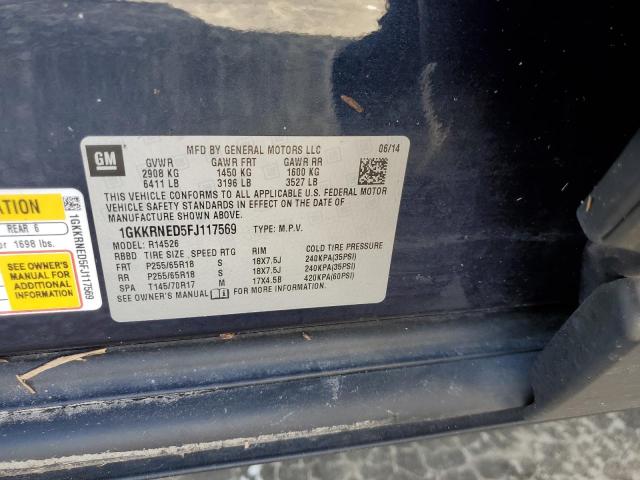 Photo 10 from auction – 2015 GMC ACADIA SLE with VIN 1GKKRNED5FJ117569
