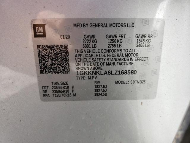 Photo 10 from auction – 2020 GMC ACADIA SLE with VIN 1GKKNKLA6LZ168580