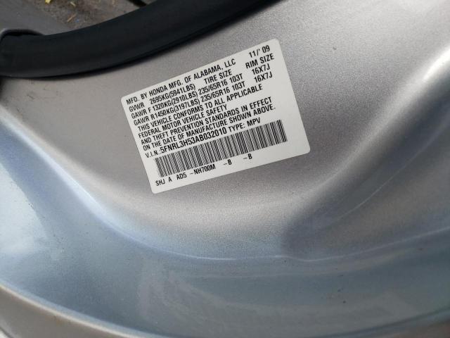 Photo 10 from auction – 2010 HONDA ODYSSEY EX with VIN 5FNRL3H53AB032010