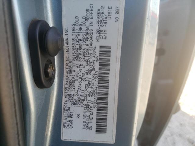 Photo 10 from auction – 2004 TOYOTA SIENNA with VIN 5TDZA23CX4S177289