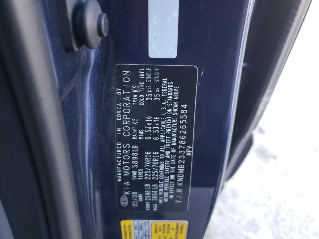 Photo 10 from auction – 2008 KIA SEDONA EX with VIN KNDMB233786265584