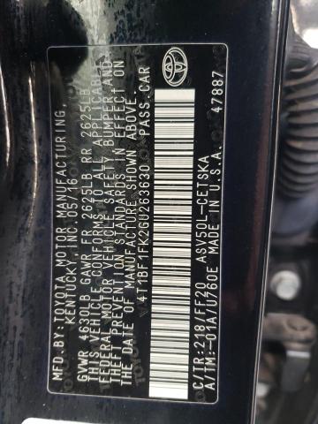 Photo 10 from auction – 2016 TOYOTA CAMRY LE with VIN 4T1BF1FK2GU263630