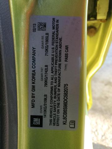 Photo 10 from auction – 2013 CHEVROLET SPARK LS with VIN KL8CB6S98DC582075