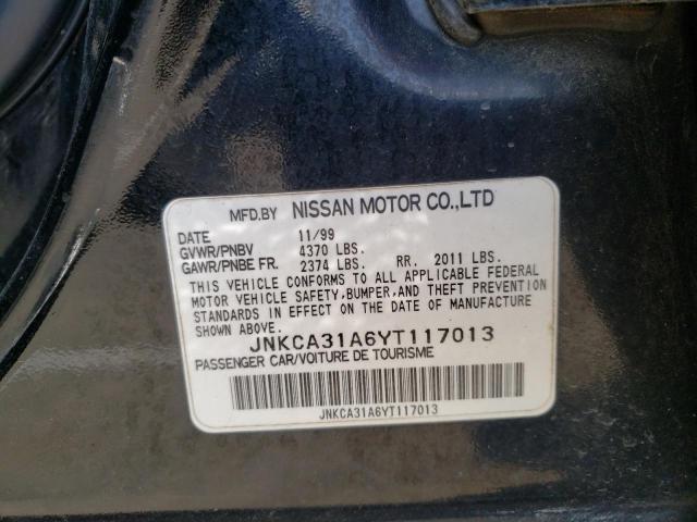 Photo 10 from auction – 2000 INFINITI I30 with VIN JNKCA31A6YT117013
