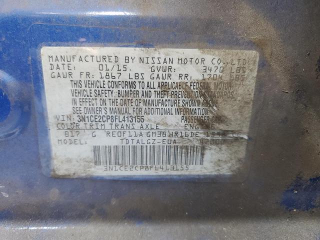 Photo 10 from auction – 2015 NISSAN VERSA NOTE with VIN 3N1CE2CP8FL413155