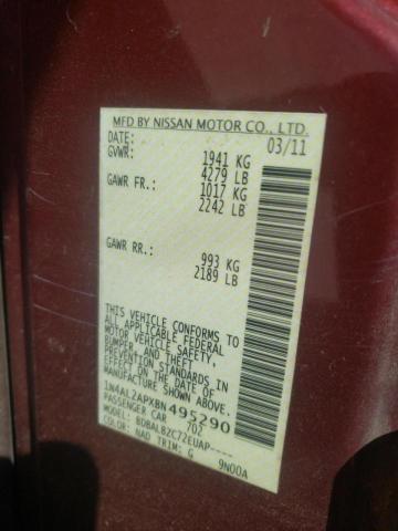 Photo 10 from auction – 2011 NISSAN ALTIMA BAS with VIN 1N4AL2APXBN495290