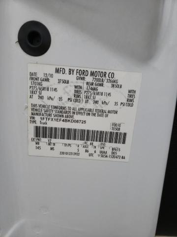 Фото 10 с аукциона – 2011 FORD F150 SUPER с VIN 1FTFX1EF4BKD08725