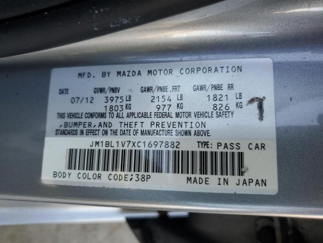 Photo 10 from auction – 2012 MAZDA 3 I with VIN JM1BL1V7XC1697882
