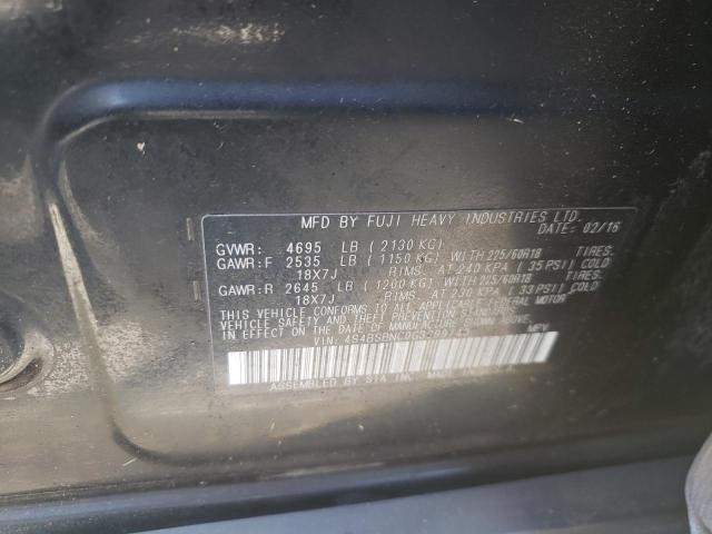 Photo 10 from auction – 2016 SUBARU OUTBACK 2. with VIN 4S4BSBNC0G3299740