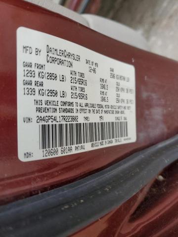 Photo 10 from auction – 2007 CHRYSLER TOWN & COU with VIN 2A4GP54L17R223802
