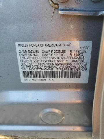 Photo 10 from auction – 2021 ACURA ILX PREMIU with VIN 19UDE2F70MA001038