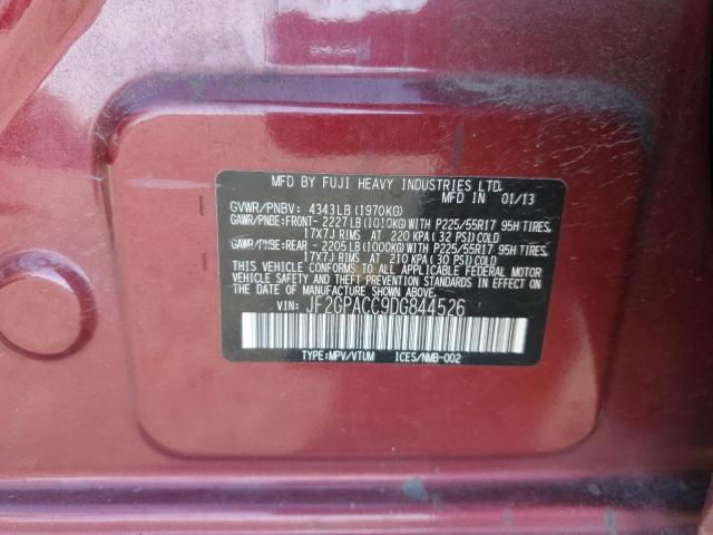 صورة رقم 10 من المزاد - 2013 SUBARU XV CROSSTR مع VIN JF2GPACC9DG844526
