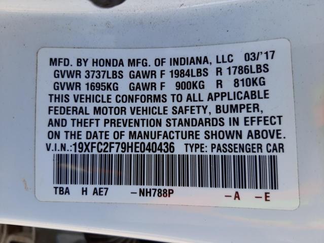 Photo 10 from auction – 2017 HONDA CIVIC EX with VIN 19XFC2F79HE040436
