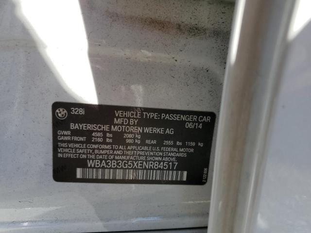 Photo 10 from auction – 2014 BMW 328 XI with VIN WBA3B3G5XENR84517
