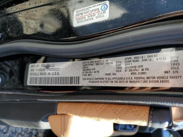 Photo 10 from auction – 2022 JEEP GRAND CHER with VIN 1C4RJHET2N8555031