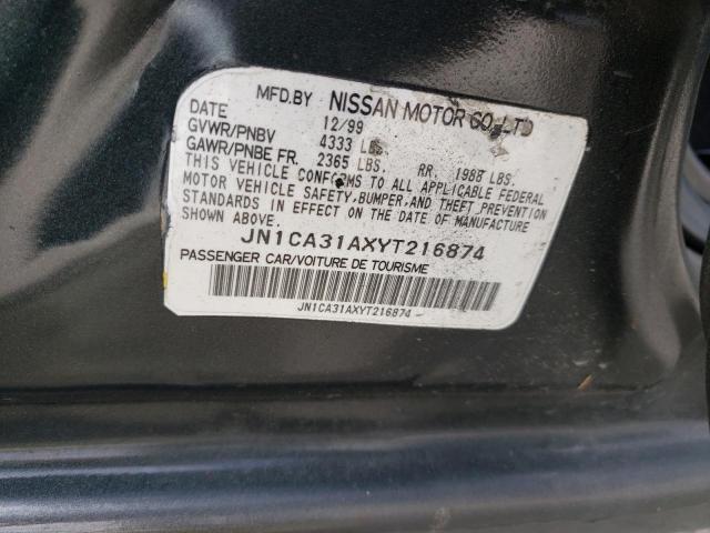 Photo 10 from auction – 2000 NISSAN MAXIMA GLE with VIN JN1CA31AXYT216874