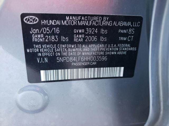 Photo 10 from auction – 2017 HYUNDAI ELANTRA with VIN 5NPD84LF6HH003596