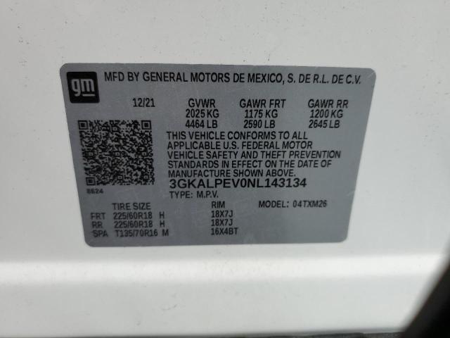 Photo 10 from auction – 2022 GMC TERRAIN SL with VIN 3GKALPEV0NL143134