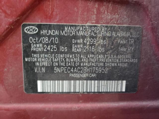 Foto 10 de la subasta – 2011 HYUNDAI SONATA SE con VIN 5NPEC4AC2BH175952