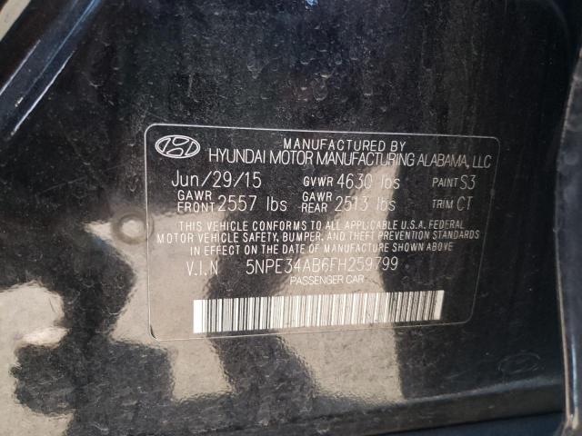 Photo 10 from auction – 2015 HYUNDAI SONATA SPO with VIN 5NPE34AB6FH259799