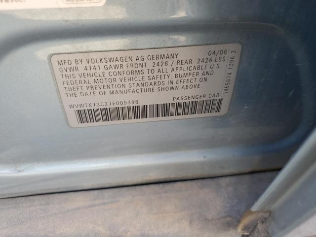 Photo 10 from auction – 2007 VOLKSWAGEN PASSAT 2.0 with VIN WVWTK73C27E009396