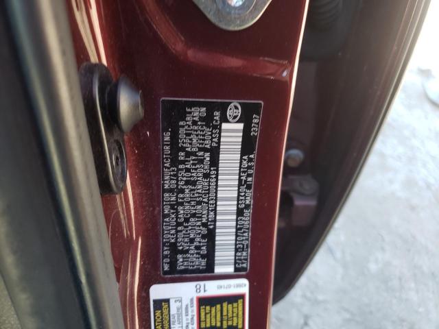 Photo 10 from auction – 2013 TOYOTA AVALON BAS with VIN 4T1BK1EB3DU066491