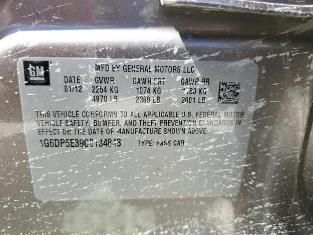 Photo 10 from auction – 2012 CADILLAC CTS PREMIU with VIN 1G6DP5E39C0134848
