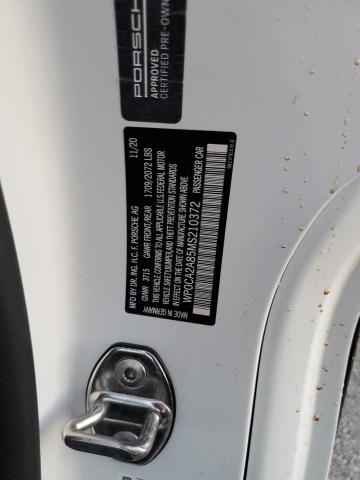 Photo 10 from auction – 2021 PORSCHE BOXSTER BA with VIN WP0CA2A85MS210372