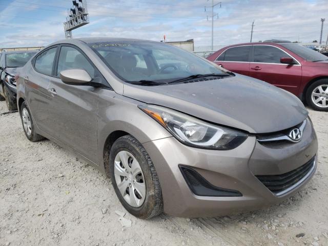 HYUNDAI ELANTRA SE 2016 with VIN 5NPDH4AE2GH734468 - Photo from auction