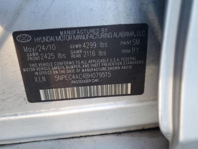Photo 10 from auction – 2011 HYUNDAI SONATA SE with VIN 5NPEC4AC4BH079515