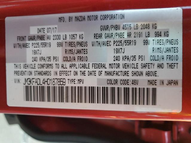 Photo 10 from auction – 2017 MAZDA CX-5 GRAND with VIN JM3KFADL4H0187859