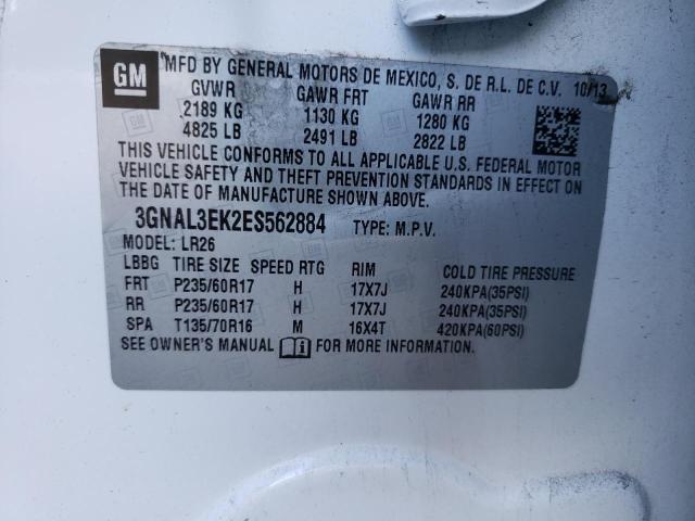 Photo 10 from auction – 2014 CHEVROLET CAPTIVA LT with VIN 3GNAL3EK2ES562884