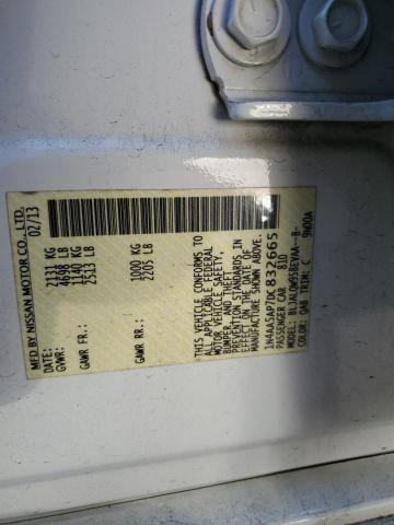 Photo 10 from auction – 2013 NISSAN MAXIMA S with VIN 1N4AA5AP7DC832665