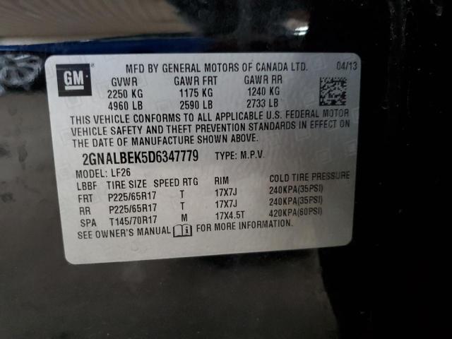 Photo 10 from auction – 2013 CHEVROLET EQUINOX LS with VIN 2GNALBEK5D6347779