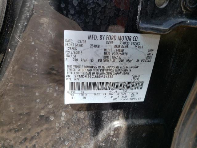 Photo 10 from auction – 2008 FORD EDGE SE with VIN 2FMDK36C38BA84335