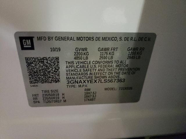 Photo 10 from auction – 2020 CHEVROLET EQUINOX PR with VIN 3GNAXYEX7LS567363