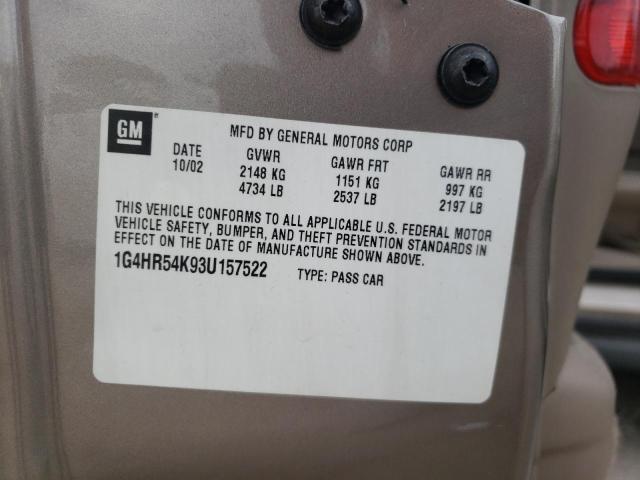 Photo 10 from auction – 2003 BUICK LESABRE LI with VIN 1G4HR54K93U157522