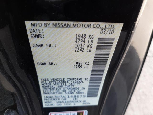 Photo 10 from auction – 2010 NISSAN ALTIMA S with VIN 1N4AL2EP7AC148679