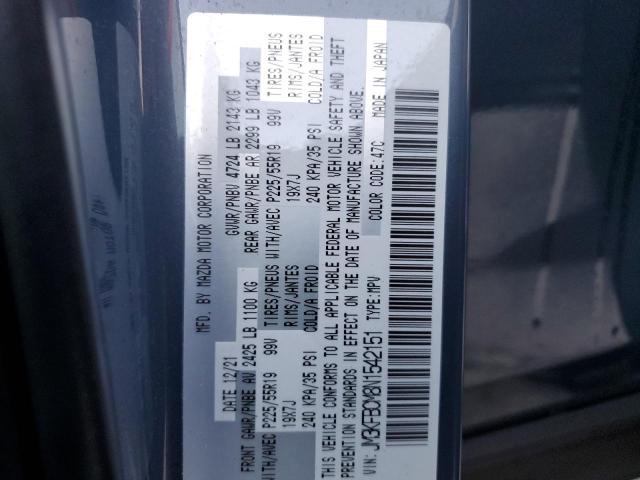 Photo 10 from auction – 2022 MAZDA CX-5 PREFE with VIN JM3KFBCM8N1542151