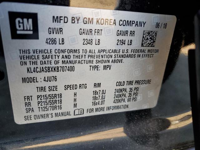 Photo 10 from auction – 2019 BUICK ENCORE PRE with VIN KL4CJASBXKB707400