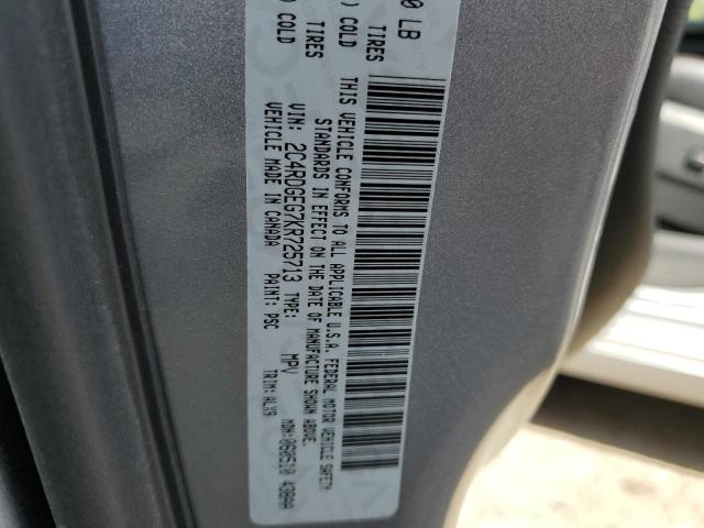 Photo 10 from auction – 2019 DODGE GRAND CARA with VIN 2C4RDGEG7KR725713