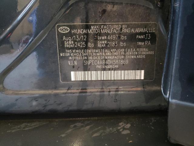 Photo 10 from auction – 2013 HYUNDAI SONATA SE with VIN 5NPEC4AB4DH581869