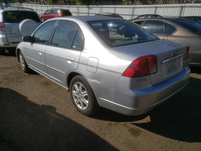 Photo 3 from auction – 2003 HONDA CIVIC EX with VIN 2HGES26843H546438