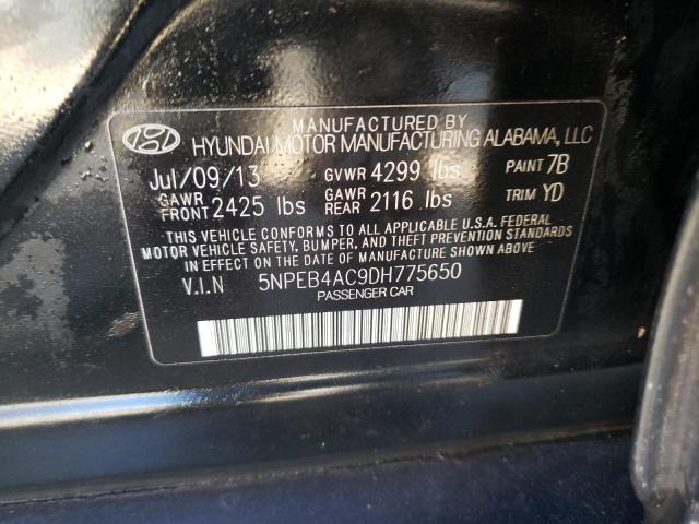 Photo 10 from auction – 2013 HYUNDAI SONATA GLS with VIN 5NPEB4AC9DH775650