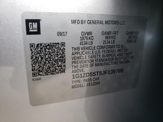 Photo 10 from auction – 2018 CHEVROLET MALIBU LT with VIN 1G1ZD5ST5JF139788