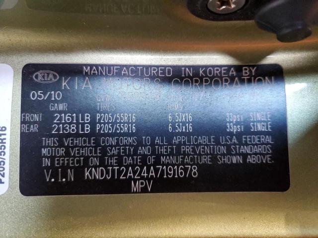 Photo 10 from auction – 2010 KIA SOUL + with VIN KNDJT2A24A7191678