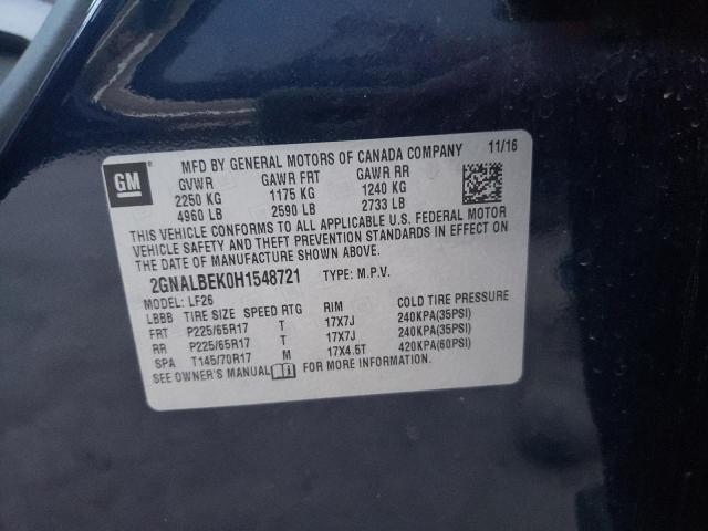 Photo 10 from auction – 2017 CHEVROLET EQUINOX LS with VIN 2GNALBEK0H1548721