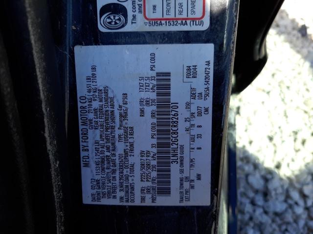 Photo 10 from auction – 2012 LINCOLN MKZ with VIN 3LNHL2GC8CR826701