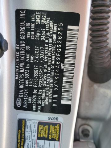 Photo 10 from auction – 2015 KIA SORENTO LX with VIN 5XYKT4A69FG626255