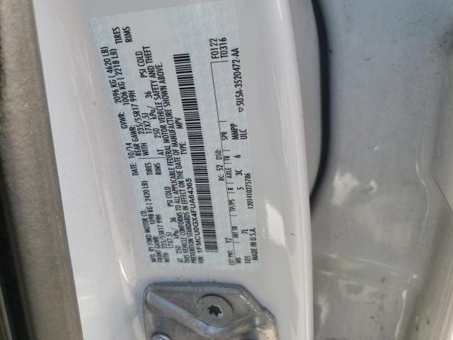 Photo 10 from auction – 2015 FORD ESCAPE SE with VIN 1FMCU0GX4FUA64365